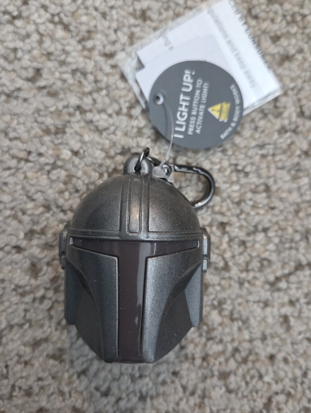 Bath & Body Works The Mandalorian Light-Up Helmet Pocketbac Holder New